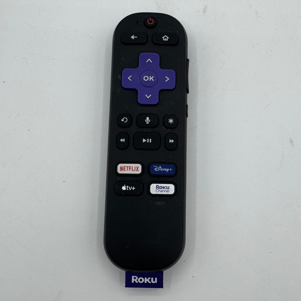Roku Voice Remote RC-GZ1 Replacement with Netflix Disney+ Apple TV Buttons Black